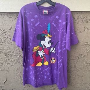 Vintage Disney Mickey Mouse Official Disneyana Convention 1993 AOP T-Shirt XL